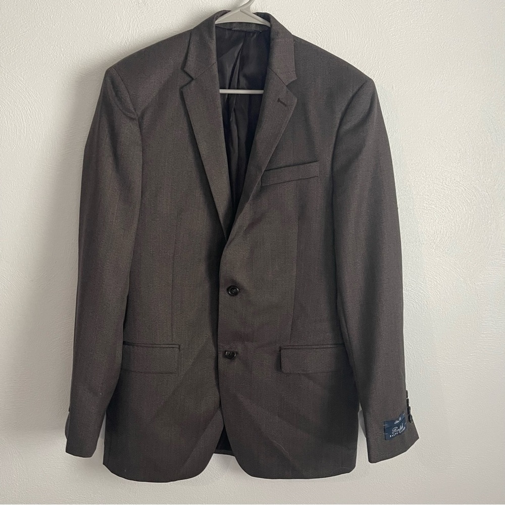 Ralph Lauren Wool Sports Suit Blazer Jacket 40long slim fit NWT brown